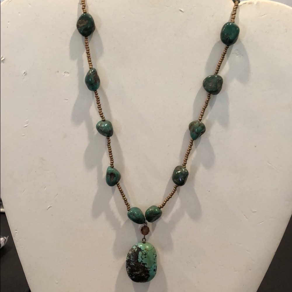 Turquoise Cousin Claudine Handmade Neck